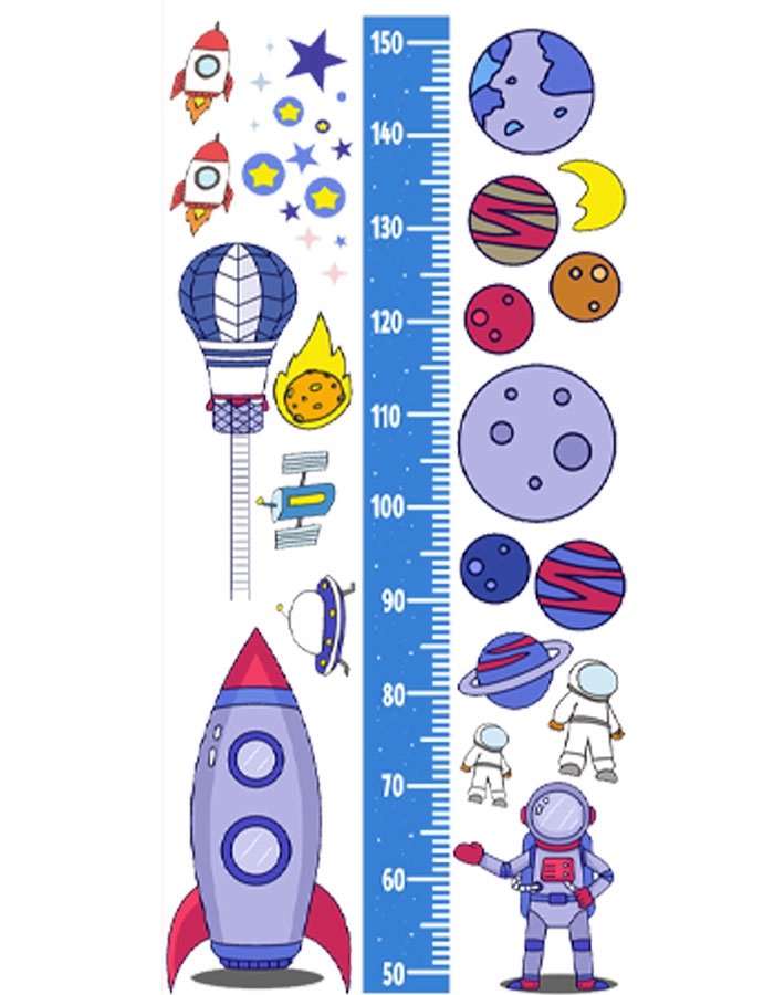 Gezegen Boy Ölçer Sticker