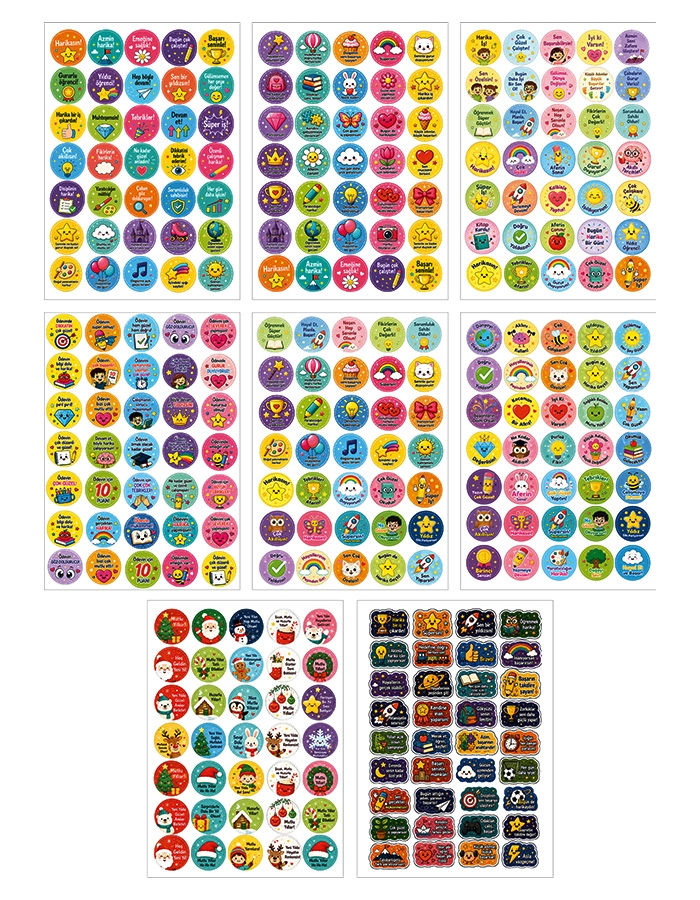 Öğrenci Motivasyon Stickerları