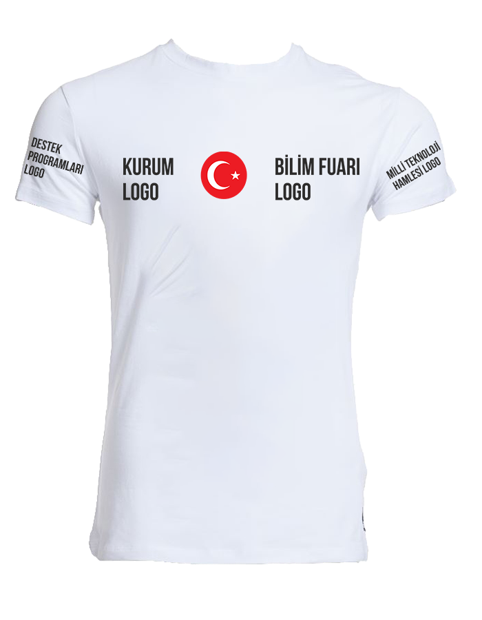 Görünürlük Kurallarına Uygun Bilim Fuarı Pamuklu Tişört