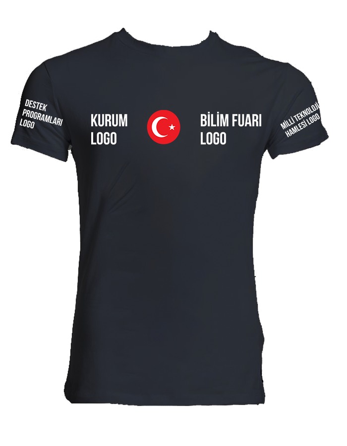 Görünürlük Kurallarına Uygun Bilim Fuarı Pamuklu Tişört