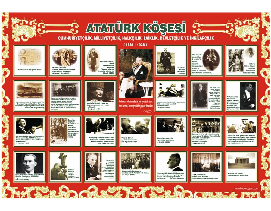 Atatürk Köşesi (70 Cm X 100 Cm)