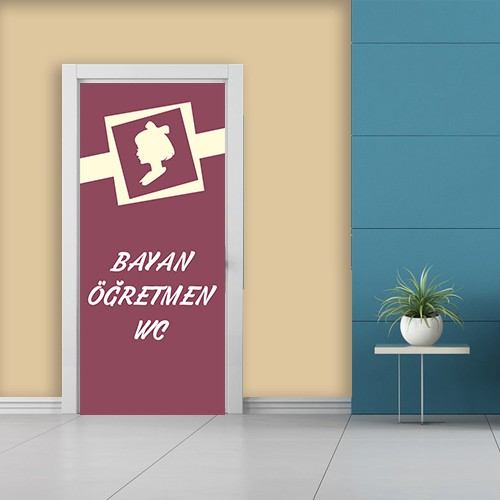 Bayan Öğretmen WC Kapı Giydirme