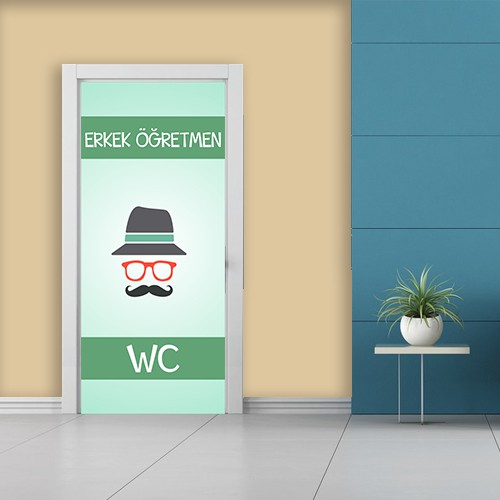 Erkek Öğretmen WC Kapı Giydirme