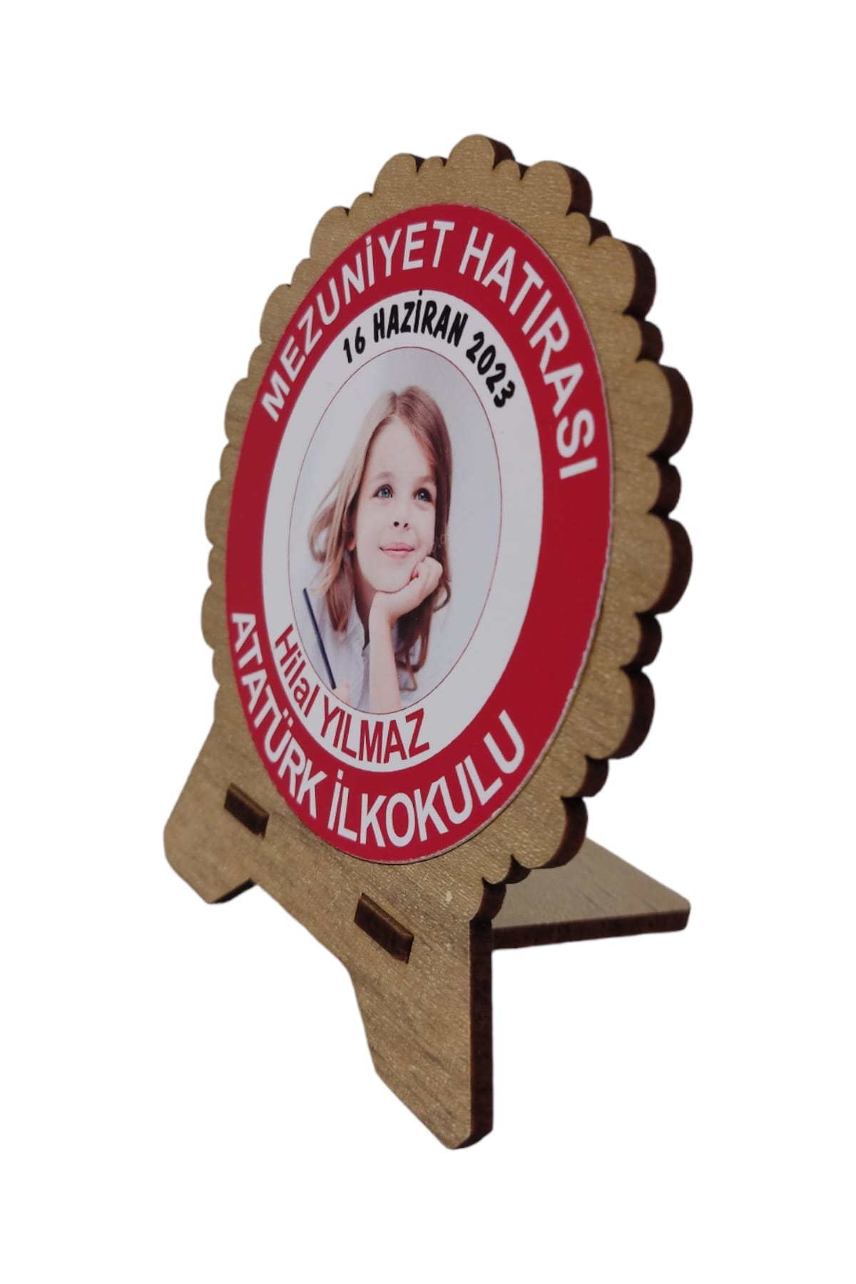 Kişiye Özel Mini Ahşap Mezuniyet Plaketi