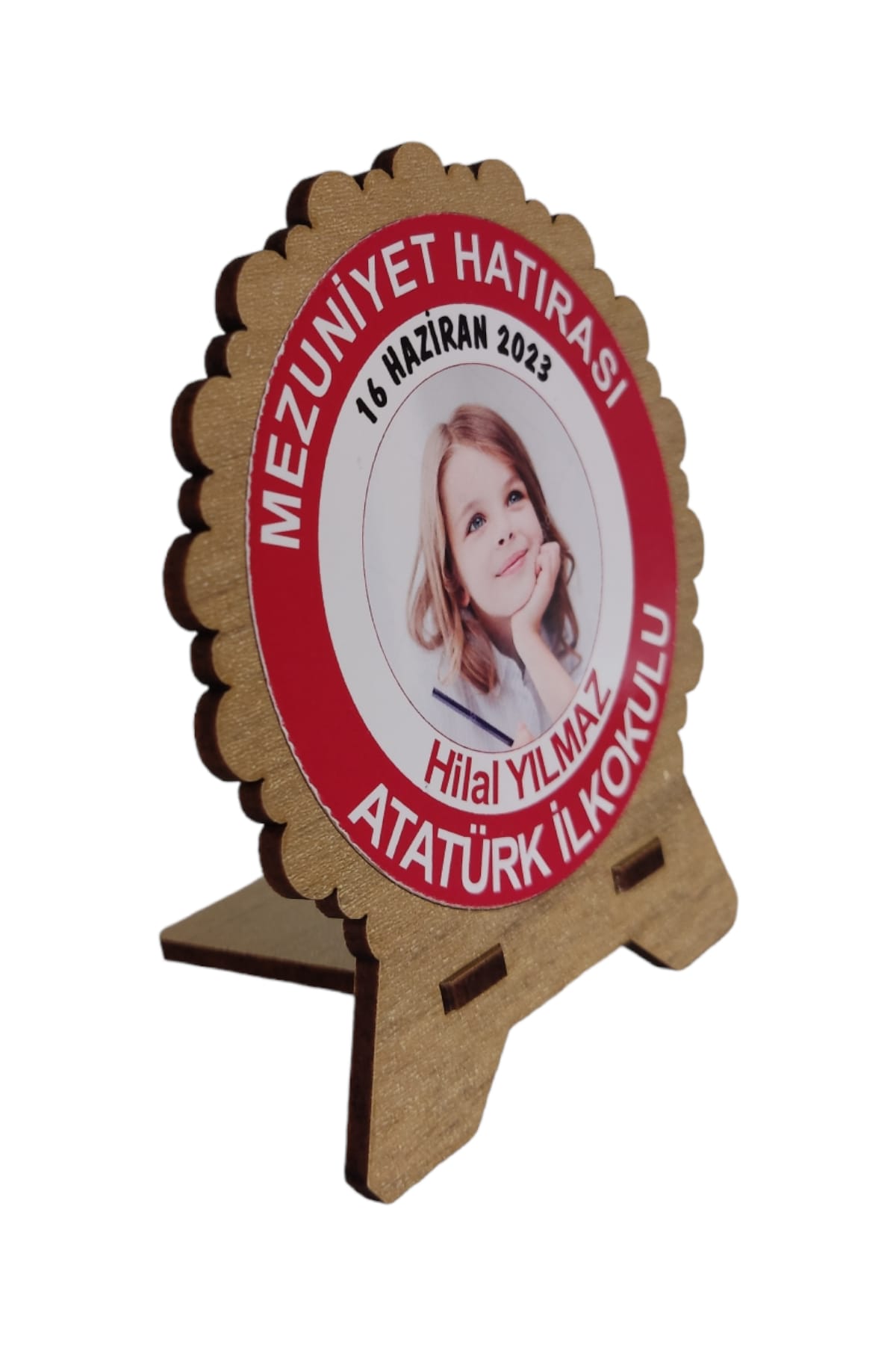 Kişiye Özel Mini Ahşap Mezuniyet Plaketi