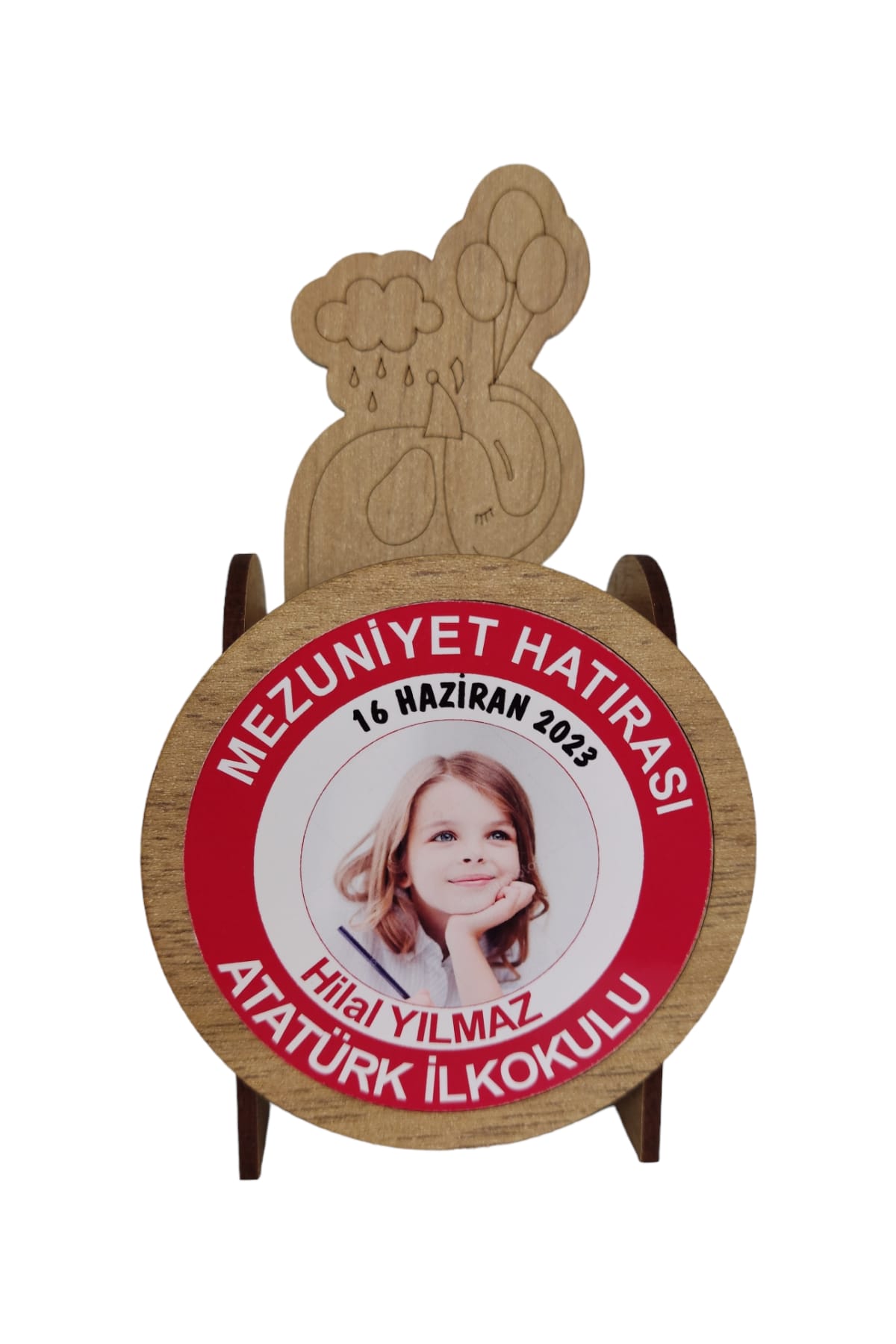 Kişiye Özel Mezuniyet Hatırası Ahşap Kalemlik