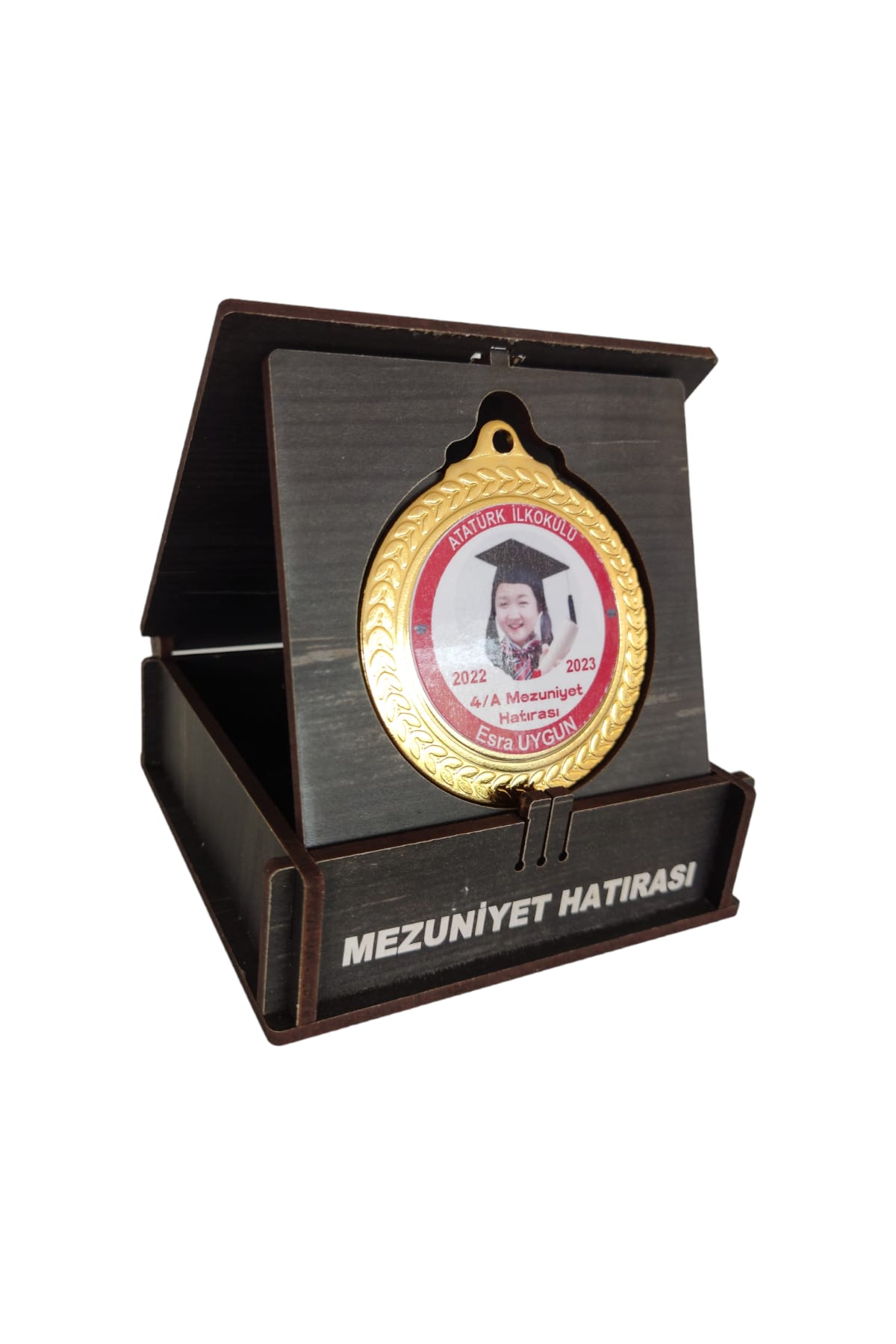 Kişiye Özel Mezuniyet Hatırası Madalyalı Plaket