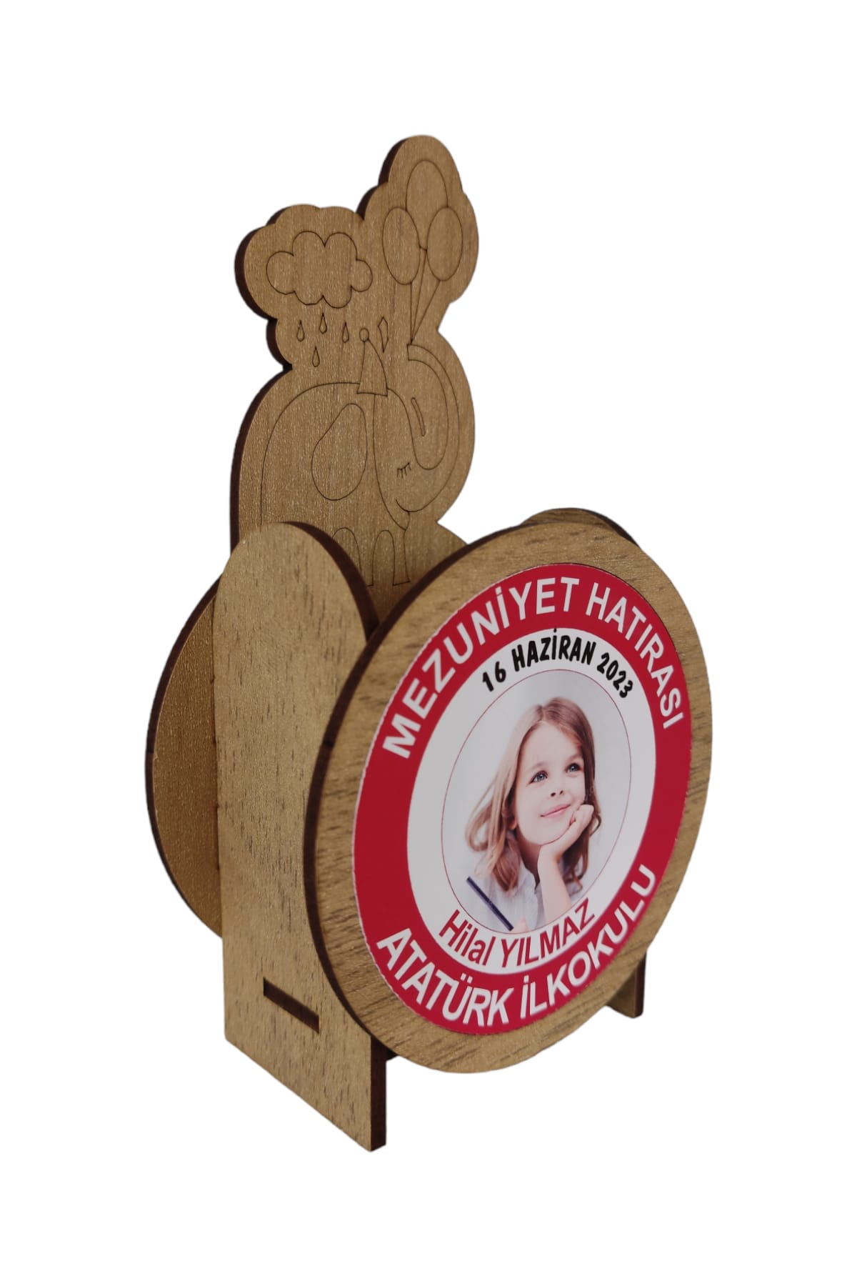 Kişiye Özel Mezuniyet Hatırası Ahşap Kalemlik