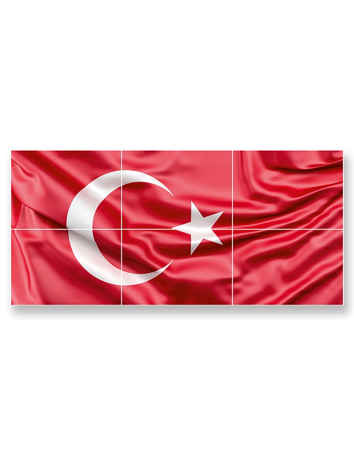 Türk Bayrağı 6 Parça  70x150