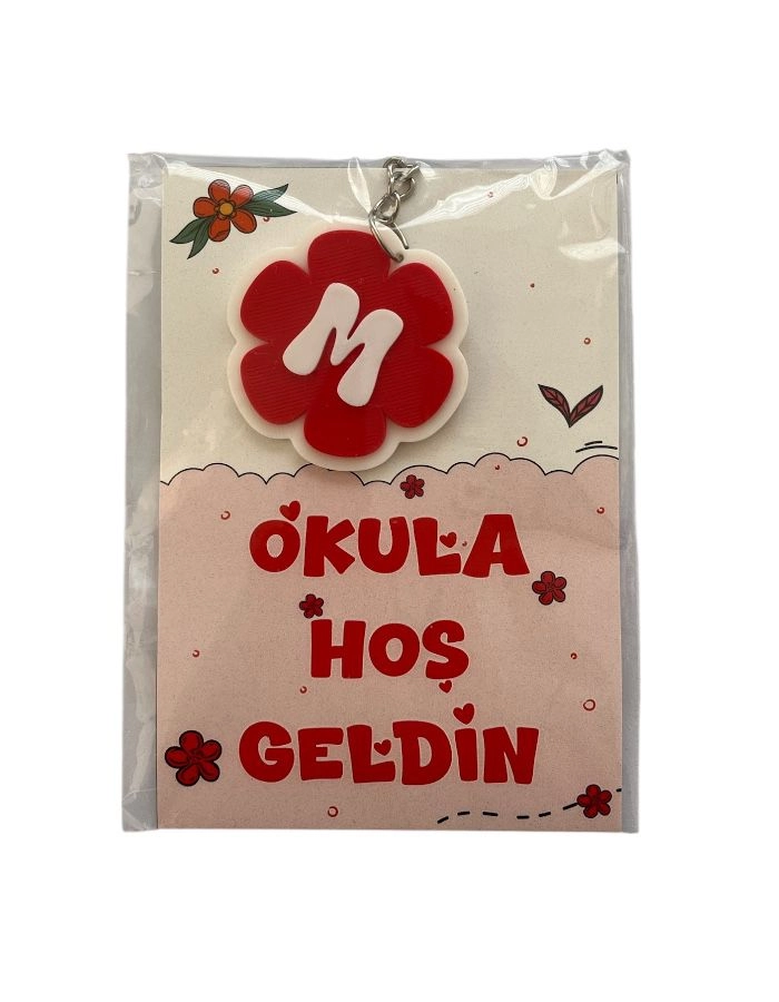 Okula Hoşgeldin Hediyesi 3D Baskılı Anahtarlık 3 Adet