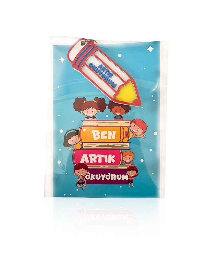 Artık Okuyorum 3D Baskılı Anahtarlık 3 Adet