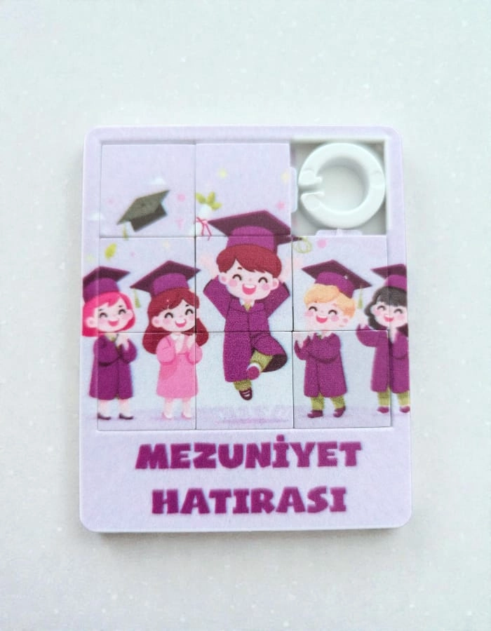 Mezuniyet Hatırası Mini Yapboz – 6x7,5cm 5 Adet