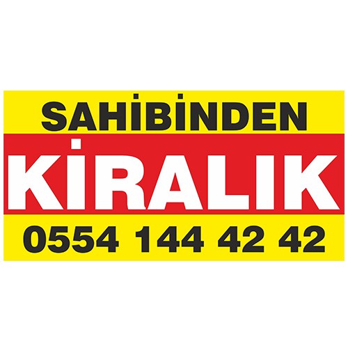 Kiralık İlan Afişi - Branda