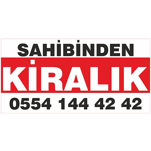 Kiralık İlan Afişi - Branda