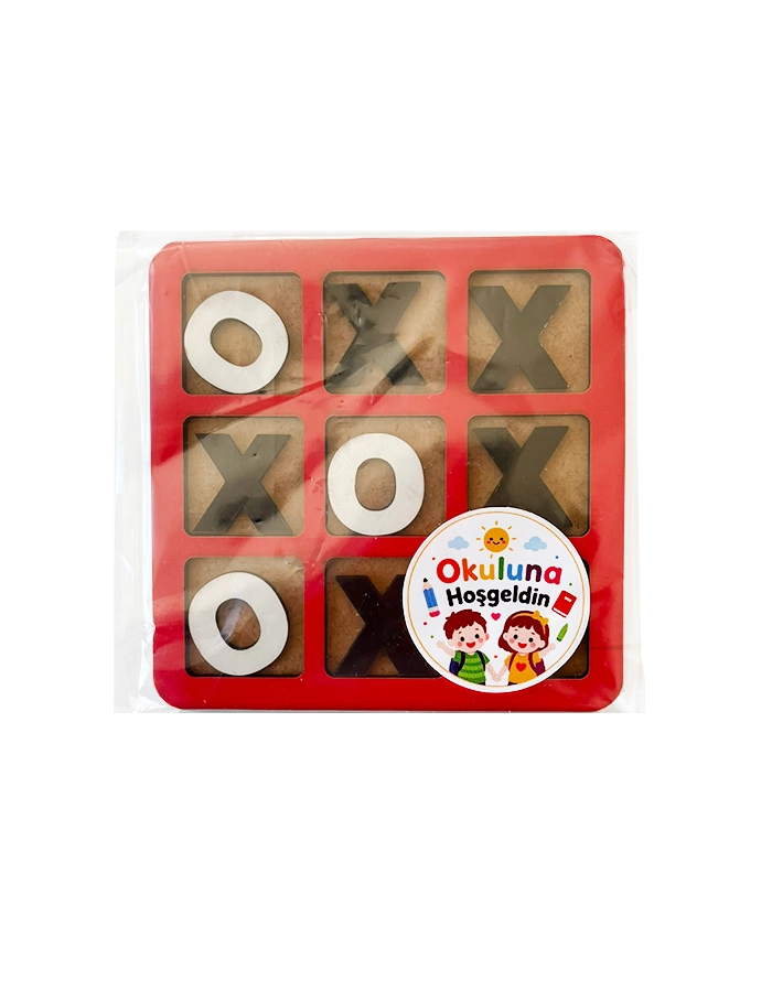 Okula Hoş Geldin Hediyesi Ahşap XOX Oyunu (5 Adet)