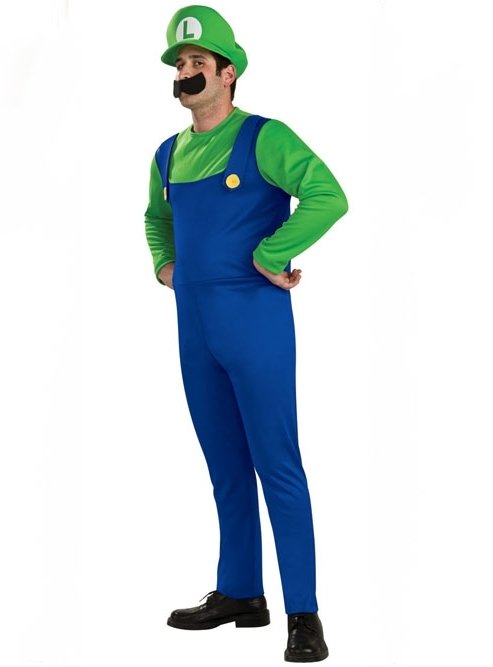 Luigi Kostümü Yetişkin