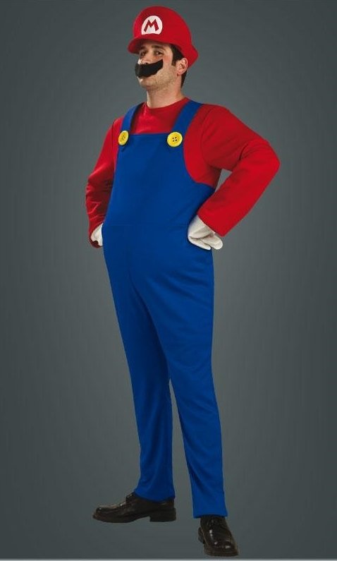 Süper Mario Kostümü Yetişkin