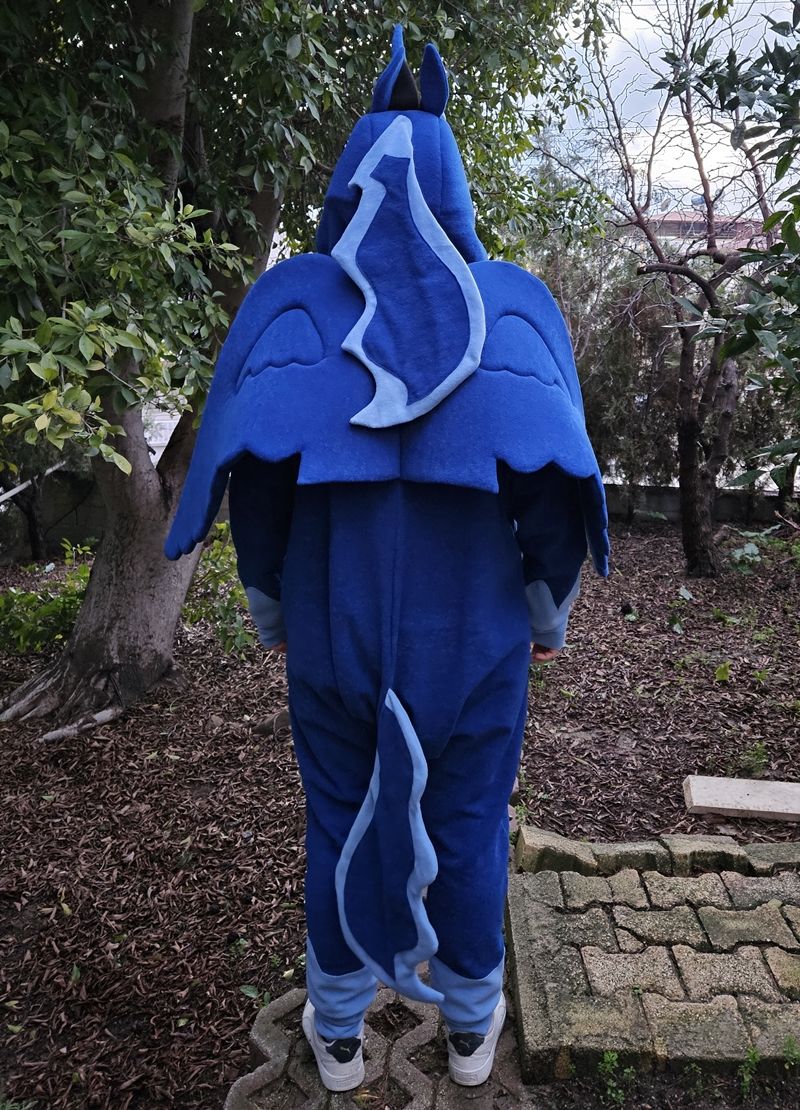 Unicorn Kostümü Yetişkin | Unicorn Pijama Tulum Kostüm Mavi