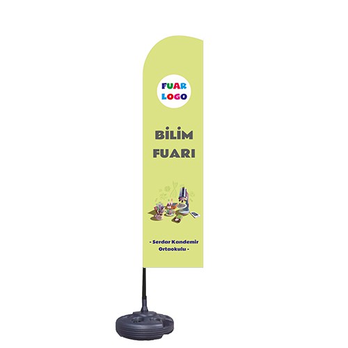 Bilim Fuarı Yelken Bayrak 3