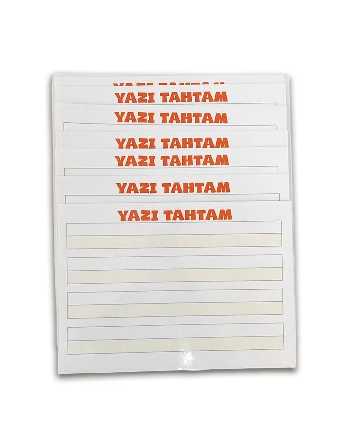 PVC Yaz-Sil  – A4 Boyutunda, Çift Taraflı | 10 Adet