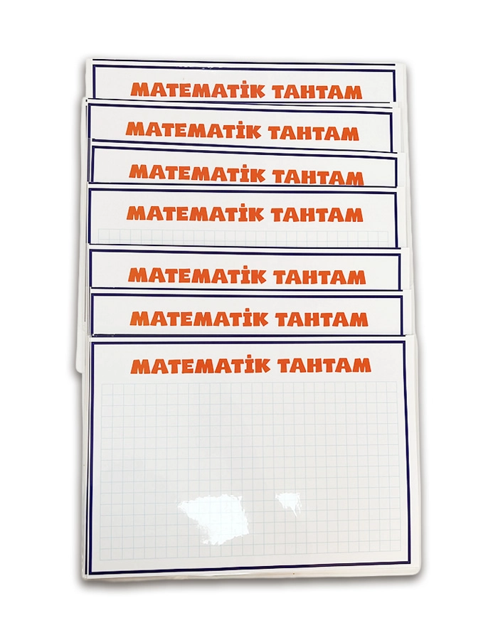 PVC Yaz-Sil  – A4 Boyutunda, Çift Taraflı | 10 Adet