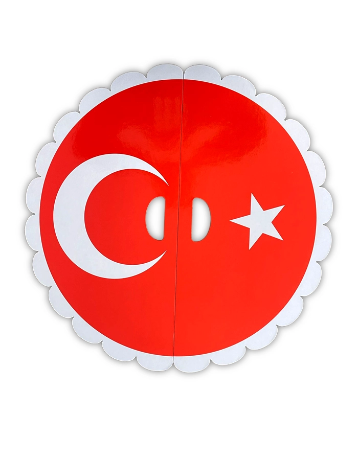 29 Ekim 23 Nisan Gösteri Plakası Ayyıldız Bayrak