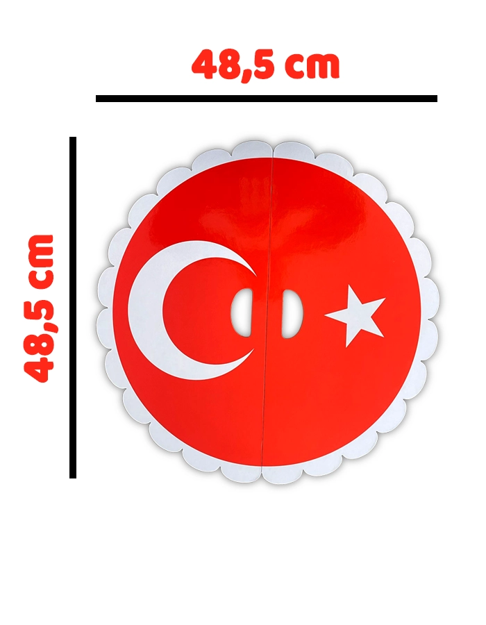 29 Ekim 23 Nisan Gösteri Plakası Ayyıldız Bayrak