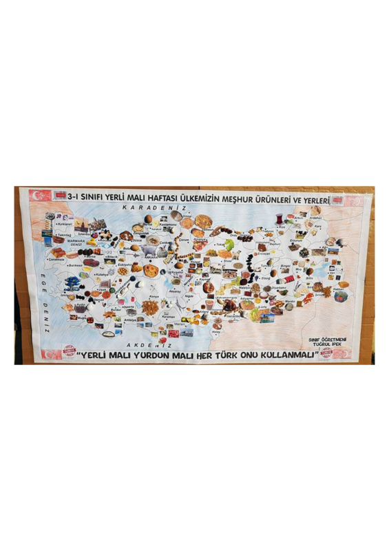 Yerli Malı Etkinliği Türkiye Haritası 100x180