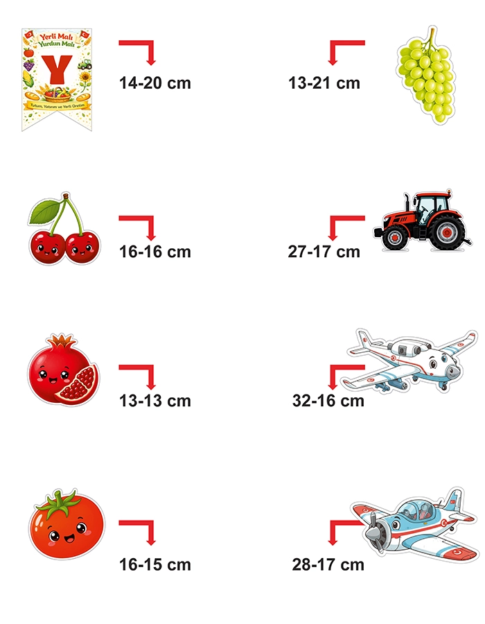Yerli Malı Haftası Karton Pano Seti – Sınıf ve Etkinlik Dekoru