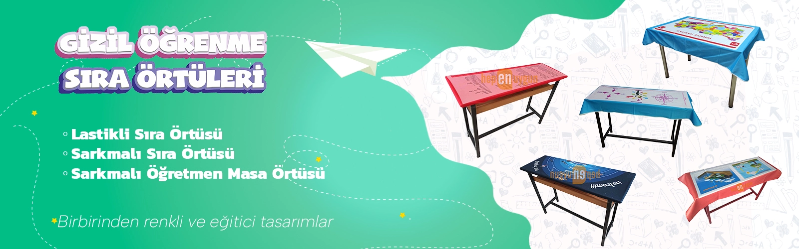 Gizil Öğrenme Sıra Örtüleri